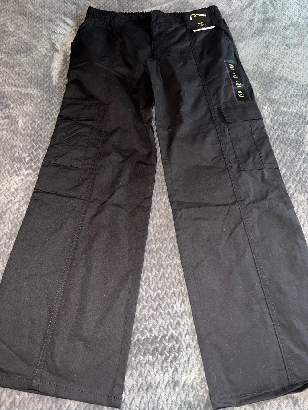 art class Black Cargo-Style Girls Pants